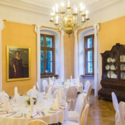 Musiksaal im Schloss Proschwitz
